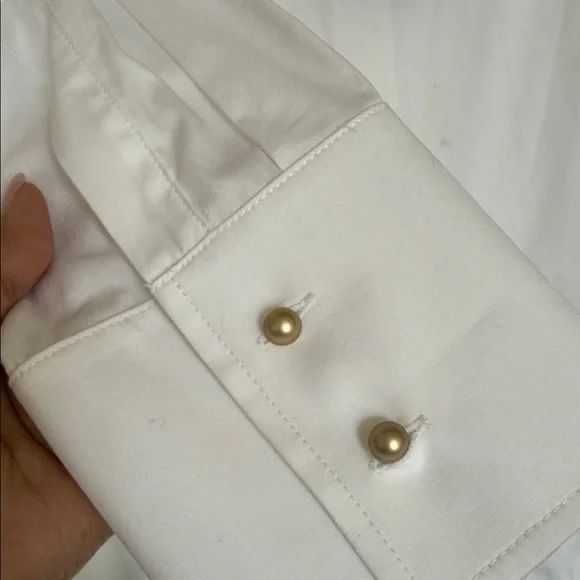 MaxMara Studio Doria Classic White Shirt NWT- size 16 - Picture 10 of 15